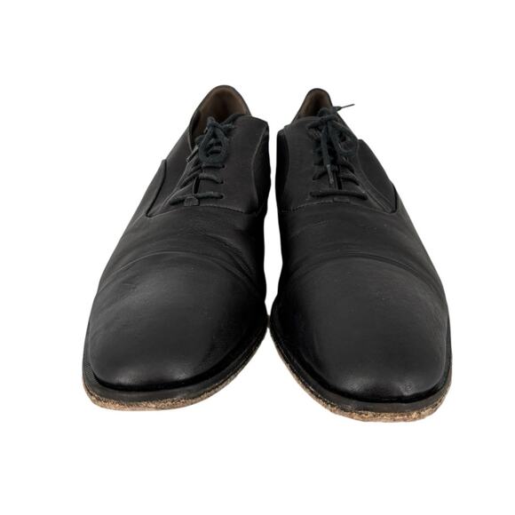 Bruno Magli Cap Toe Oxford Black Leather Mens Shoes Size 8.5 M Dress Italy main image 11